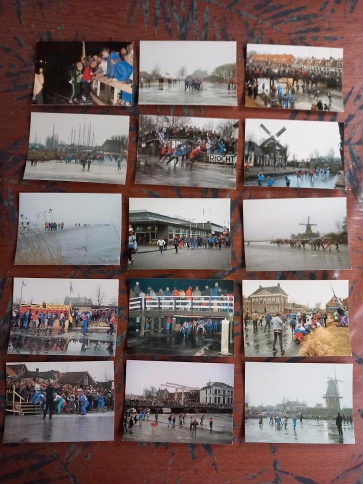 15 ansichtkaarten 13e elfstedentocht 1985, Verzamelen, Ansichtkaarten | Nederland, Ongelopen, Friesland, 1980 tot heden, Ophalen of Verzenden