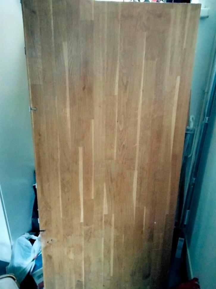 Eiken tafelblad, Doe-het-zelf en Verbouw, Hout en Planken, Gebruikt, Plank, Eiken, Minder dan 200 cm, 50 mm of meer, Ophalen