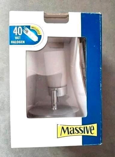 2x massive halogeen spots nieuw in doos, Huis en Inrichting, Lampen | Spots, Nieuw, Plafondspot of Wandspot, Metaal of Aluminium