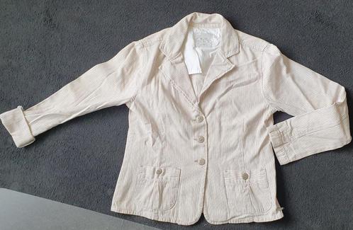 Katoenen blazer, Kleding | Dames, Jasjes, Kostuums en Pakken, Nieuw, Jasje, Maat 38/40 (M), Beige, Ophalen of Verzenden