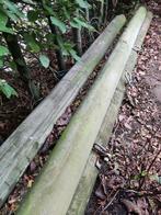 Houten palen 14cm rond, Tuin en Terras, Palen, Balken en Planken, Ophalen, Gebruikt, 250 cm of meer, Palen