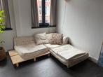Modulaire Pallet Hoekbank - Loungebank, Huis en Inrichting, Ophalen, Gebruikt, Hout