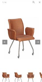 4 Enzo Luca Cable Armstoelen, Ophalen, Zo goed als nieuw, Leer, Vier