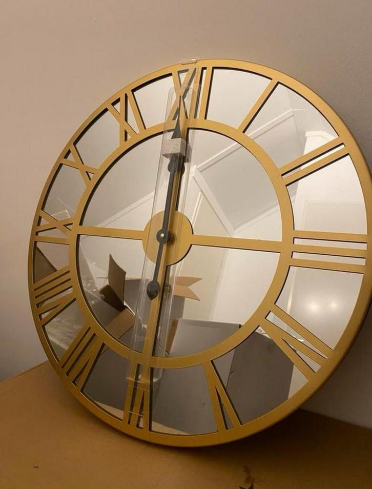 Partij 6 wandklokken spiegelklokken restparij, Huis en Inrichting, Woonaccessoires | Klokken, Nieuw, Wandklok, Ophalen of Verzenden