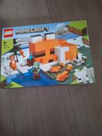 lego minecraft 21178 the fox lodge , zgan, Complete set, Ophalen of Verzenden, Lego, Zo goed als nieuw