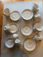 Porseleinen kopjes en schotels met logo D.E. Douwe Egberts, Verzamelen, Ophalen of Verzenden, Nieuw, Porselein, Kop en/of schotel