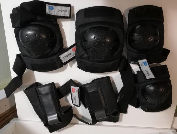 Set OXELO 3x2 beschermers voor kinderen, Sport en Fitness, Skeelers, Zo goed als nieuw, Bescherming, Overige merken, Kinderen