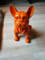 Oranje Franse Bulldog Beeld stoobz, Ophalen of Verzenden, Zo goed als nieuw, Kunststof, Dierenbeeld