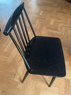 Vintage Folke Palsson stoel (J77), Ophalen, Gebruikt, Zwart, Eén