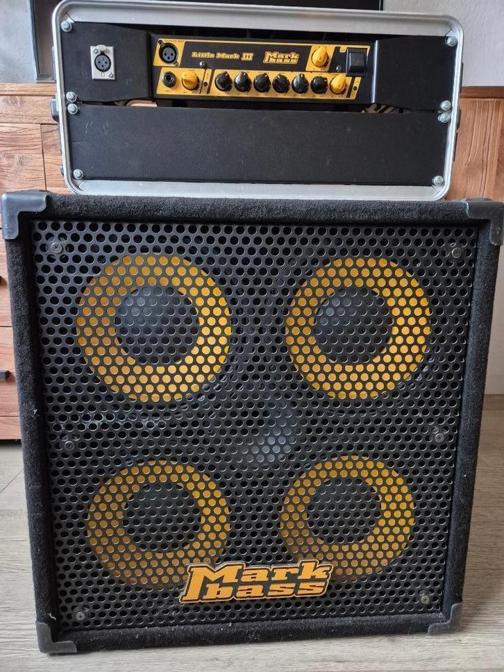 Te Koop: Markbass Bas installatie, Muziek en Instrumenten, Versterkers | Bas en Gitaar, Zo goed als nieuw, Basgitaar, 100 watt of meer