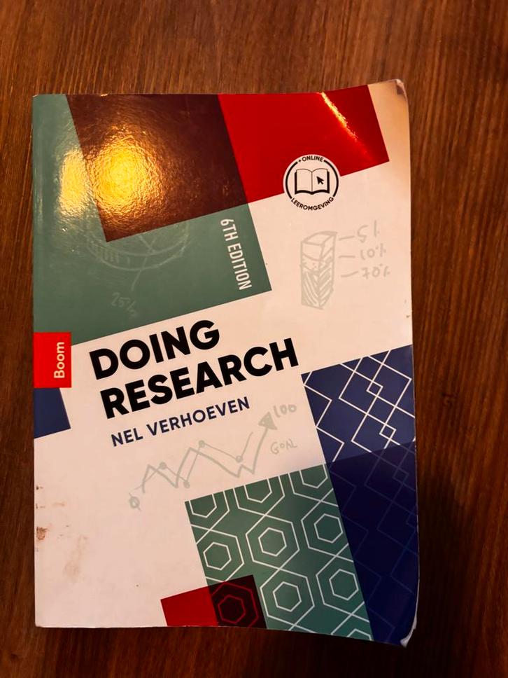 Doing Research, Nel Verhoeven, 6e editie, Boeken, Studieboeken en Cursussen, Gelezen, HBO, Gamma, Ophalen of Verzenden