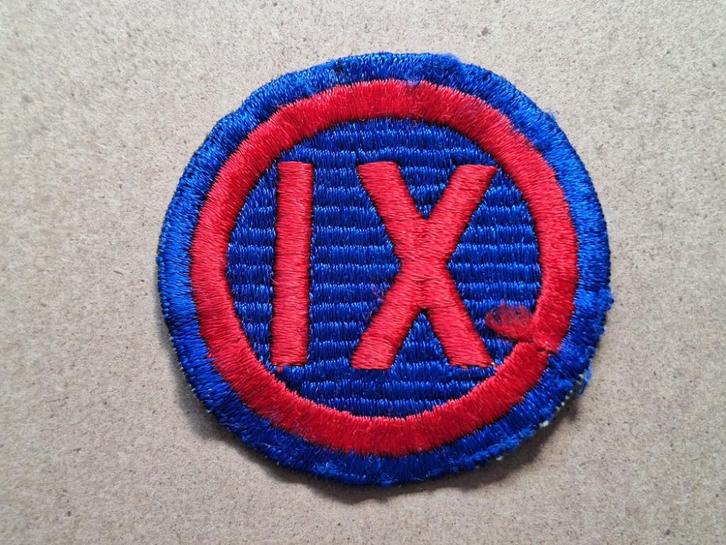WWII US 9th Corps patch, Verzamelen, Militaria | Tweede Wereldoorlog, Embleem of Badge, Amerika, Verzenden