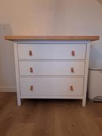 Commode Ikea Hemnes ladekast met eiken blad, Ophalen, Gebruikt, 90 tot 105 cm
