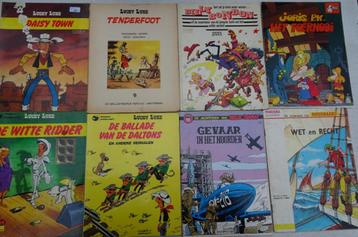 8 diverse stripboeken o.a. Lucky Luke, Buck Danny beschikbaar voor biedingen