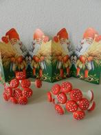 Oude watten paddenstoelen kerstdecoratie kerstbal, Diversen, Ophalen of Verzenden, Gebruikt