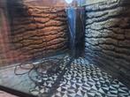 Groot hoek aquarium, Dieren en Toebehoren, Vissen | Aquaria en Toebehoren, Ophalen, Leeg aquarium