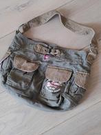 Groene Esprit Schoudertas als bovenkant Broek, Sieraden, Tassen en Uiterlijk, Tassen | Damestassen, Ophalen of Verzenden, Gebruikt