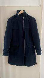 Wollen winterjas met rits, Ophalen of Verzenden, Zo goed als nieuw, Maat 56/58 (XL), Blauw