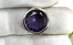 Schitterende zilveren ring met een facet geslepen amethist, Verzenden, 19 tot 20, Paars, Nieuw