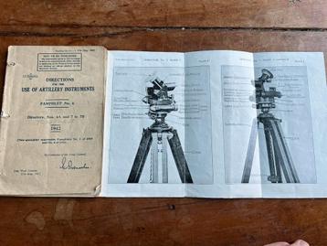 WO2 Brits Artillerie voorschrift gebruik director no 6, 7 7b beschikbaar voor biedingen