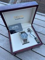 Gevril Hudson Yards diver horloge 43mm full set automaat, Sieraden, Tassen en Uiterlijk, Verzenden, Zo goed als nieuw, Staal, Overige merken