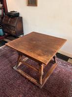 Vierkante houten eettafel, Ophalen, Gebruikt, Vierkant, Klassiek, Antiek, Hout