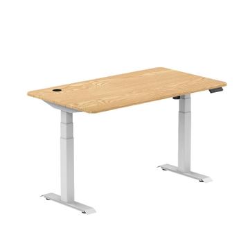 Elektrisch zit sta bureau NEN-527 & NPR | 140x80 | wit-eiken beschikbaar voor biedingen