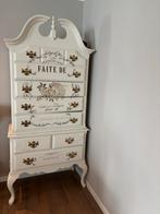 Unieke Barok Queen Anne Kast - Gerestyled, Huis en Inrichting, Gebruikt, 200 cm of meer, 25 tot 50 cm, Overige houtsoorten