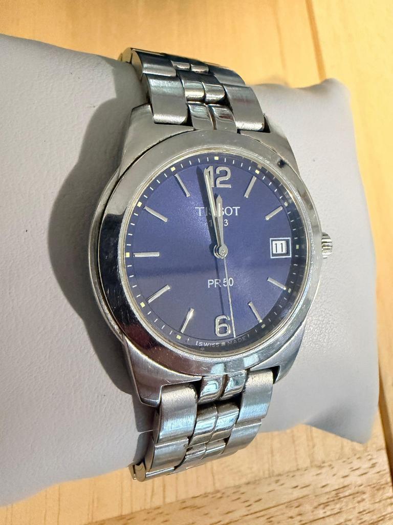 Tissot, Sieraden, Tassen en Uiterlijk, Horloges | Heren, Ophalen of Verzenden, Zo goed als nieuw, Staal, Overige merken