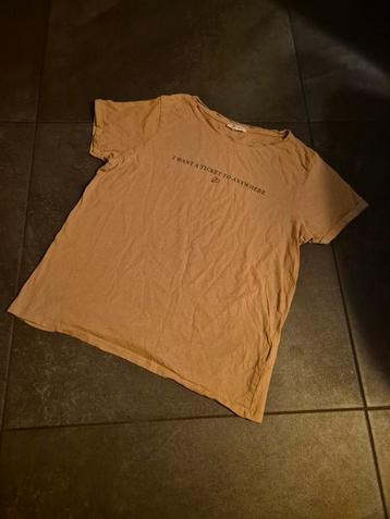 Amisu Shirt Beige/Roze Maat XL - Nieuwstaat beschikbaar voor biedingen