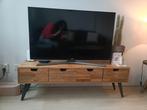 Tv-meubel hout, Ophalen, 100 tot 150 cm, Zo goed als nieuw, Minder dan 100 cm