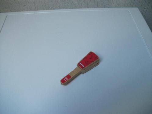 Klepperaar Hape rood, Kinderen en Baby's, Speelgoed | Houten speelgoed, Gebruikt, Overige typen, Ophalen of Verzenden