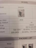 2kw diesel stand kachel, Ophalen, 60 tot 150 cm, 30 tot 80 cm