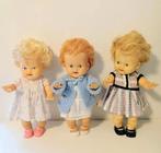 Drie jaren 50 rubber poppenkast. Lengte 25 cm, Antiek en Kunst, Antiek | Speelgoed, Ophalen