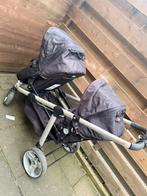 tweeling buggy met reiswiegen, zitjes en adapters, Ophalen, Gebruikt, Overige merken, Duomodel