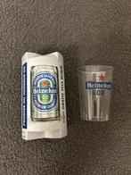 Heineken mini 0.0 blikje met glaasje, Verzamelen, Biermerken, Ophalen, Nieuw, Heineken