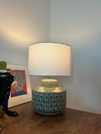 Keramieken tafellamp met linnen kap, Huis en Inrichting, Lampen | Vloerlampen, Ophalen, Nieuw, Minder dan 100 cm