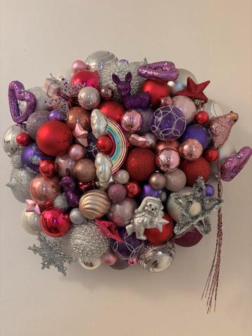 Kerstkrans thema baby girl beschikbaar voor biedingen