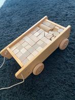 Blokken trekkar 40x25x14, Kinderen en Baby's, Speelgoed | Houten speelgoed, Ophalen, Zo goed als nieuw, Overige typen