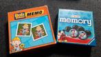 Bob de Bouwer & Mickey Mouse Memory Spellen, Ophalen of Verzenden, Zo goed als nieuw, Ravensburger, Een of twee spelers