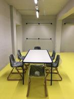 Hille E-series Skid Base design stoeltjes, Ophalen of Verzenden, Zo goed als nieuw, Grijs, Metaal