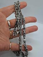 Heren Koningsketting RVS - 60 cm, Sieraden, Tassen en Uiterlijk, Kettingen, Ophalen of Verzenden, Zilver, Overige materialen