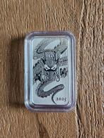 tube 20x 1 oz zilver Perth Mint dragon rectangle, Ophalen of Verzenden, Zilver