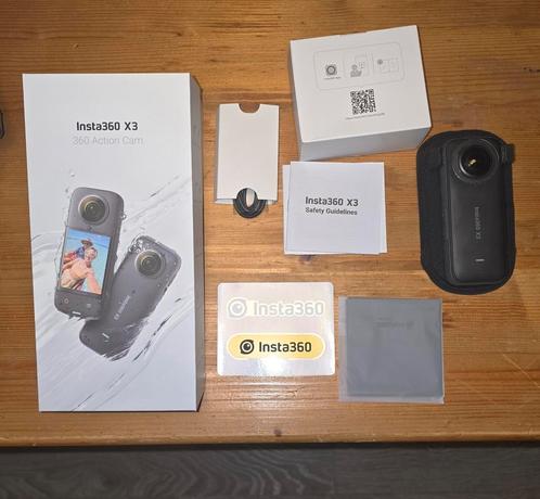 Insta360 X3 + windmuffs + lens protectors + stuurbeugel, Audio, Tv en Foto, Actiecamera's, Zo goed als nieuw, Overige merken, Ophalen of Verzenden