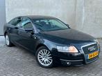 Zwarte Audi A6 2.4 V6 Sedan 177PK Automaat Benzine/Apk/Navi!, Auto's, Stof, 1800 kg, Zwart, Bedrijf