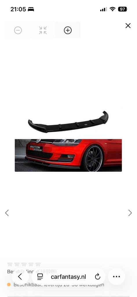 Golf 7: Dakspoiler, Zijskirt & Voorspoiler, Auto diversen, Tuning en Styling, Ophalen