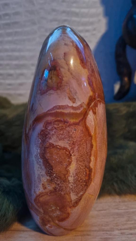 Prachtige Polychrome Jaspis Vrije Vorm - Madagaskar, Sieraden, Tassen en Uiterlijk, Edelstenen, Ophalen of Verzenden