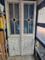 Antieke oude deuren, Doe-het-zelf en Verbouw, Deuren en Horren, Glas, 80 tot 100 cm, Ophalen of Verzenden, Zo goed als nieuw