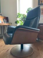 Hjort Knudsen fauteuil te koop, Huis en Inrichting, Fauteuils, Ophalen, Gebruikt, Leer