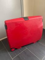 Rode hardcase koffer, Sieraden, Tassen en Uiterlijk, Koffers, Gebruikt, Ophalen of Verzenden, Hard kunststof, 55 cm of meer